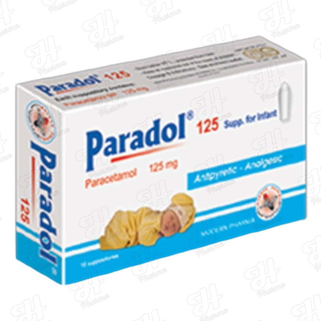 paradol 125mg supp