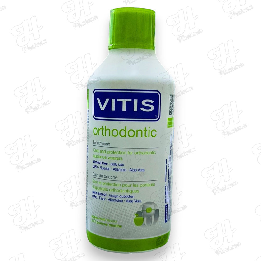 مضمضه التقويم اسنان بالتفاح 500مل VITIS اورثودونتيك