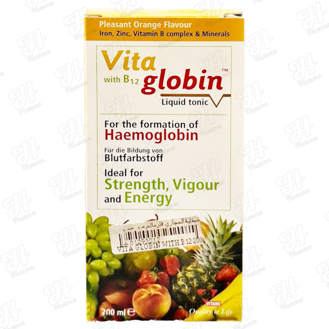 فيتا جلوبين مع فيتامين ب12 200 مل شراب