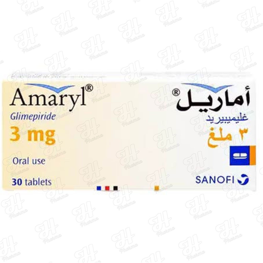 AMARYL 3MG 10 TAB مصري